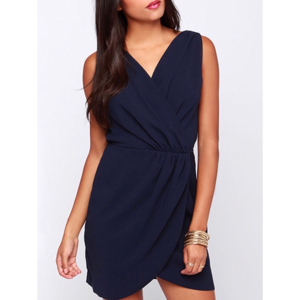 Navy blue dress